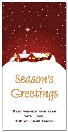 Christmas Season's Greetings Winter Village Cards  4